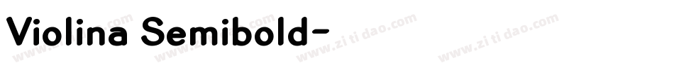 Violina Semibold字体转换